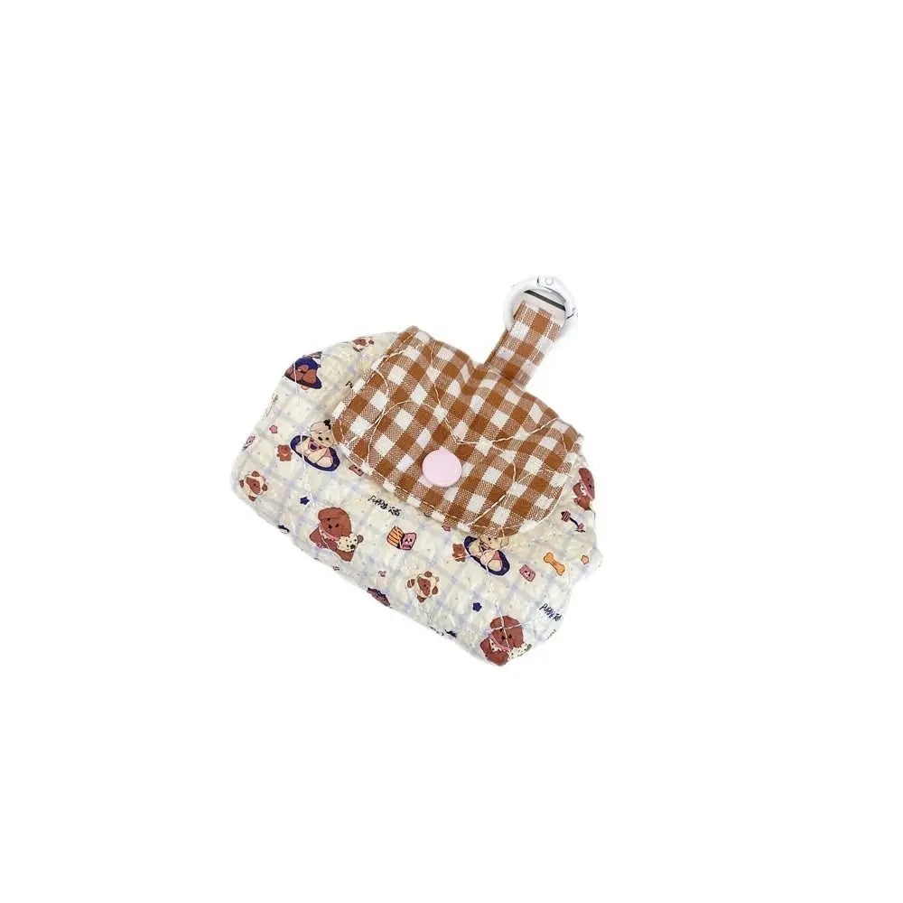 Mini Quilted Makeup Bag – Kawaii Snap Closure Cosmetic Pouch Cosmetic Pouch Nixie