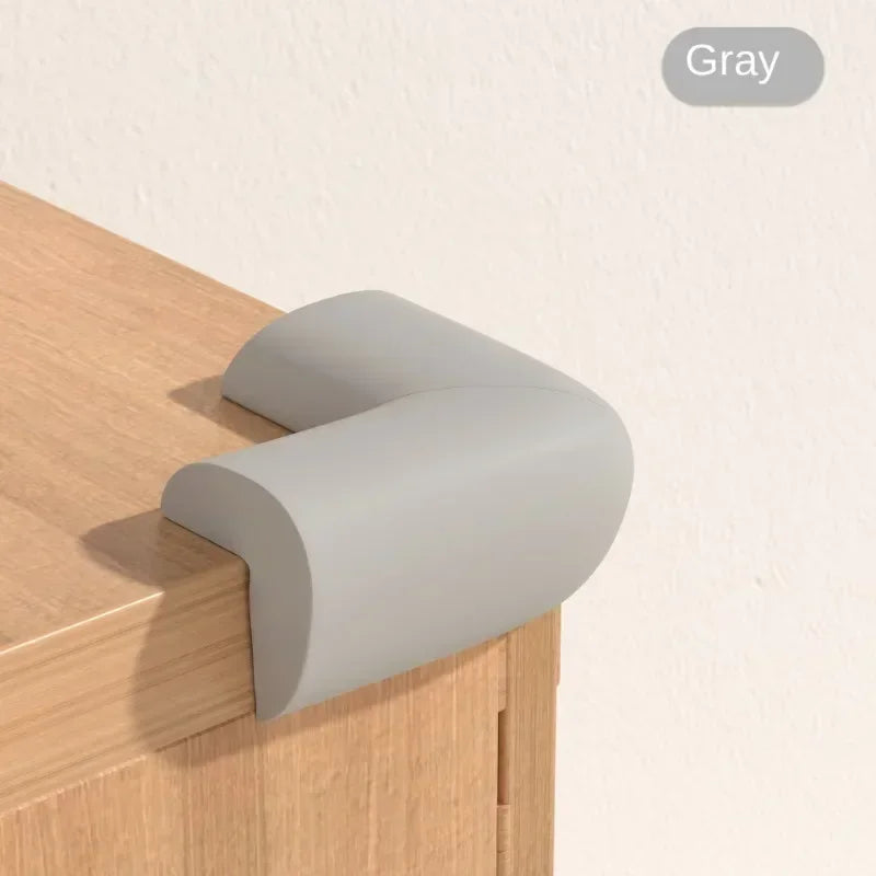 4-Pack Baby Corner Guards – Soft NBR Table Edge Protectors Baby Corner Guards Nixie Gray 4PCS