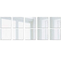 10pcs Square DIY Mirror Wall Stickers – Modern Home Decor