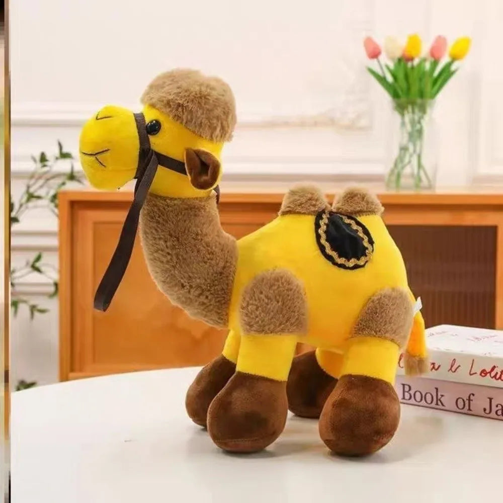 30cm Double Hump Plush Camel Stuffed Animal Toy with Saddle Plush Stuffed Animal Nixie