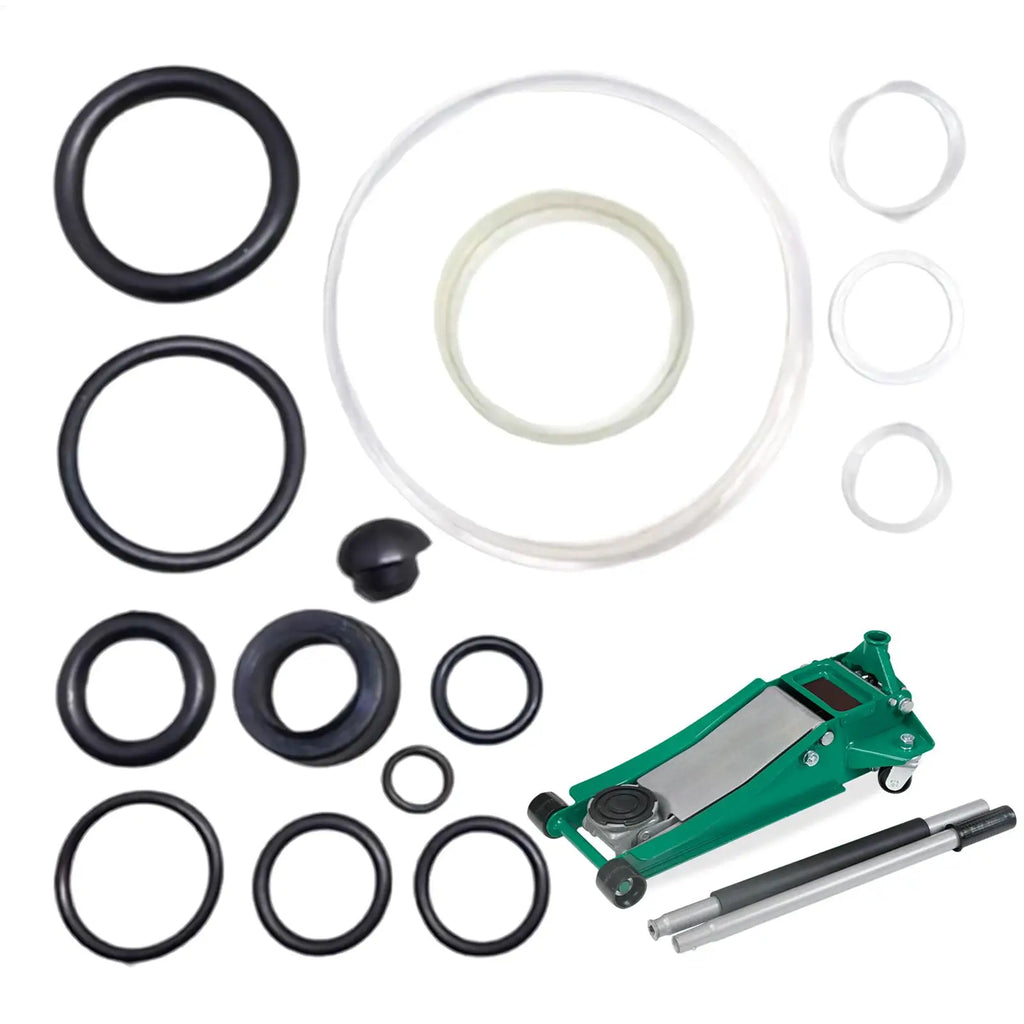 15-Piece Floor Jack O-Ring Seal Kit – 3-Ton Hydraulic Repair Hydraulic Jack Seal Kit Nixie Default Title