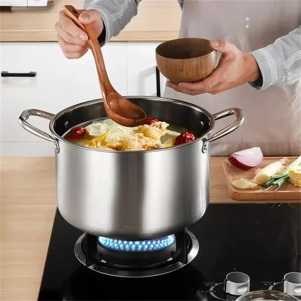 FEB.WIND Hybrid Nonstick Stockpot – Oven-Safe 900°F Glass Lid Nonstick Stockpot Nixie