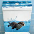 Cute Sea Lion Waterproof Bathroom Wall Sticker | Removable Decal Wall Decal Sticker Nixie Default Title