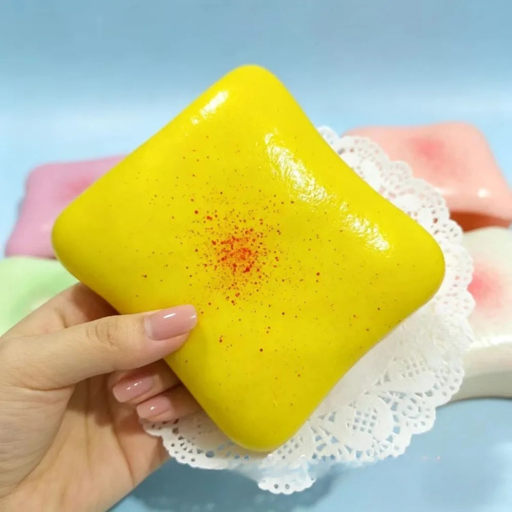 Butter Toast Bread Squishy Toy – Slow-Rise Sensory Fidget Squishy Fidget Toy Nixie B