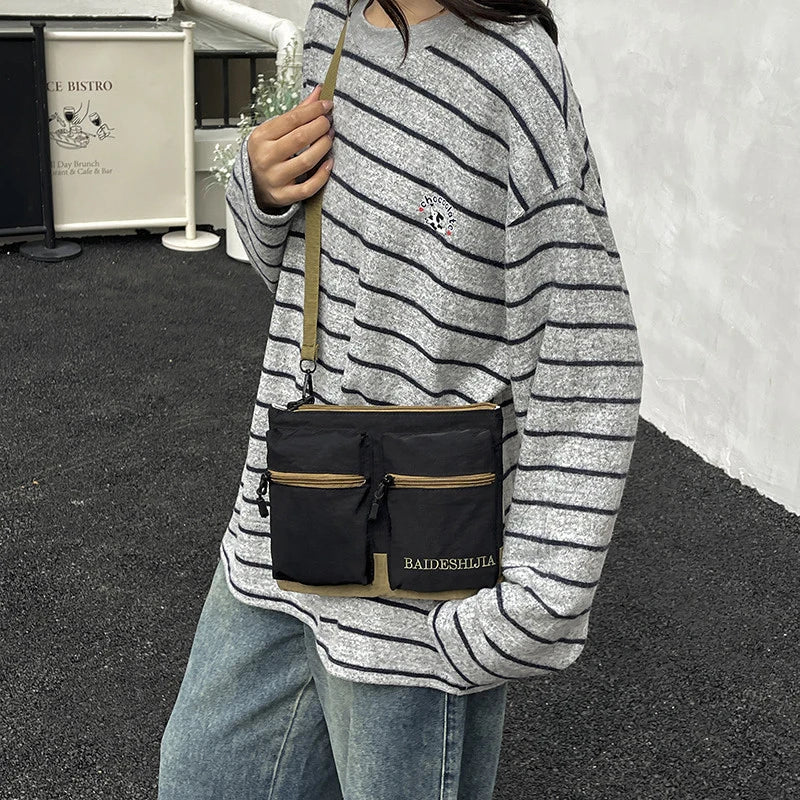 Nixie Lightweight Nylon Crossbody Bag | Small Square Shoulder Bag