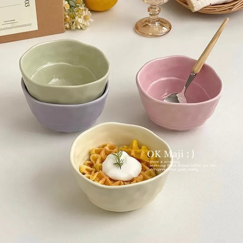 Cute Ceramic Bowl – Nordic Rice, Salad & Breakfast Bowl Ceramic Dining Bowl Nixie