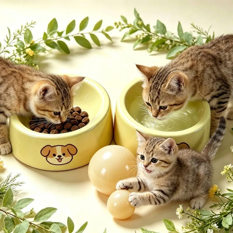 Non-Slip Anti-Tip Pet Bowl for Dogs & Cats | Nixie Pet Feeding Bowl Nixie