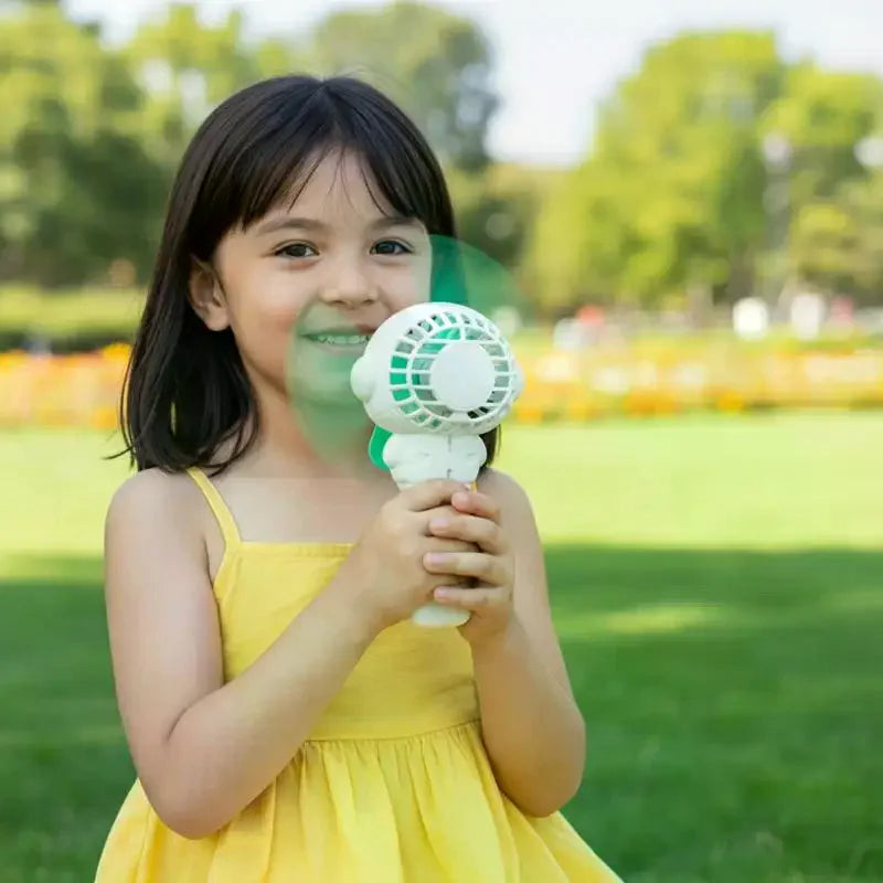 Cartoon Mini Hand Pressure Fan – Ice Cream Design for Kids & Adults Novelty Mini Fan Nixie