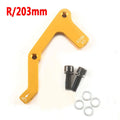 BUCKLOS 180/203mm IS to PM Disc Brake Adapter – Aluminum Disc Brake Adapter Nixie Gold R 203mm