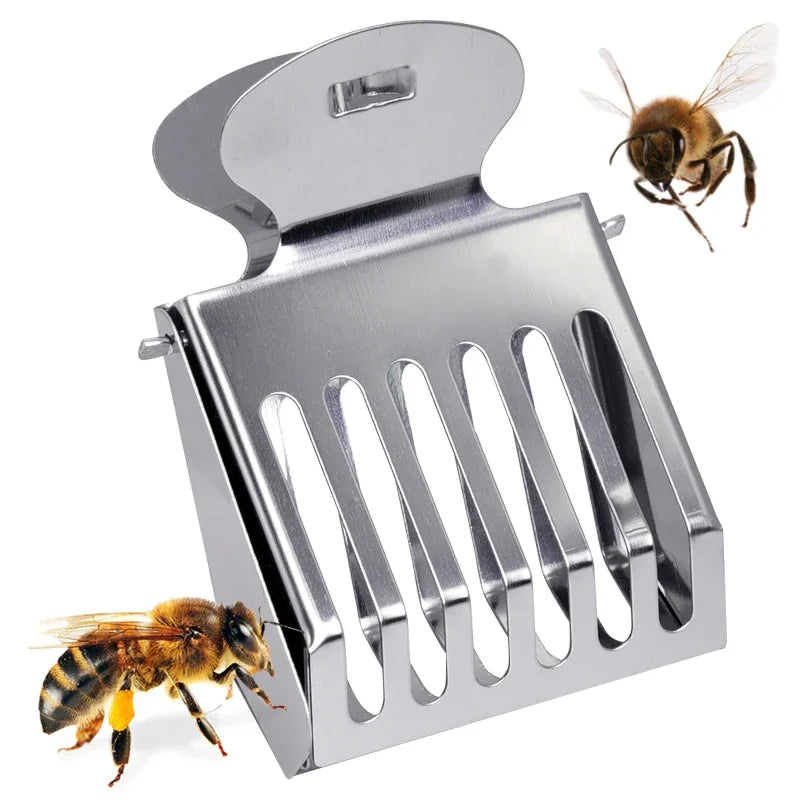 Bee Queen Catcher Clip Cage – Stainless Steel Beekeeping Tool