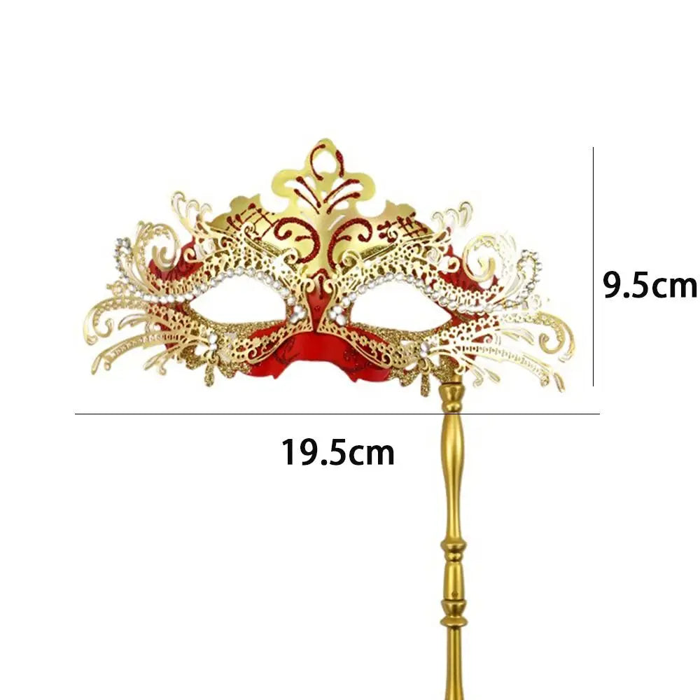 Mardi Gras Phoenix Masquerade Mask with Holding Stick Costume Masquerade Mask Nixie