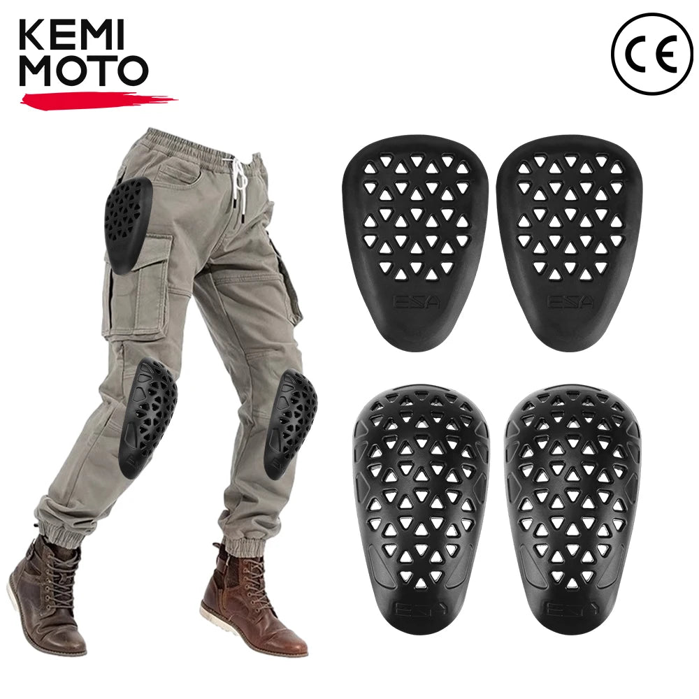 CE1 Knee & Hip Pads 4-Piece Motorcycle Cycling Protection Set Motorcycle Protective Pads Nixie