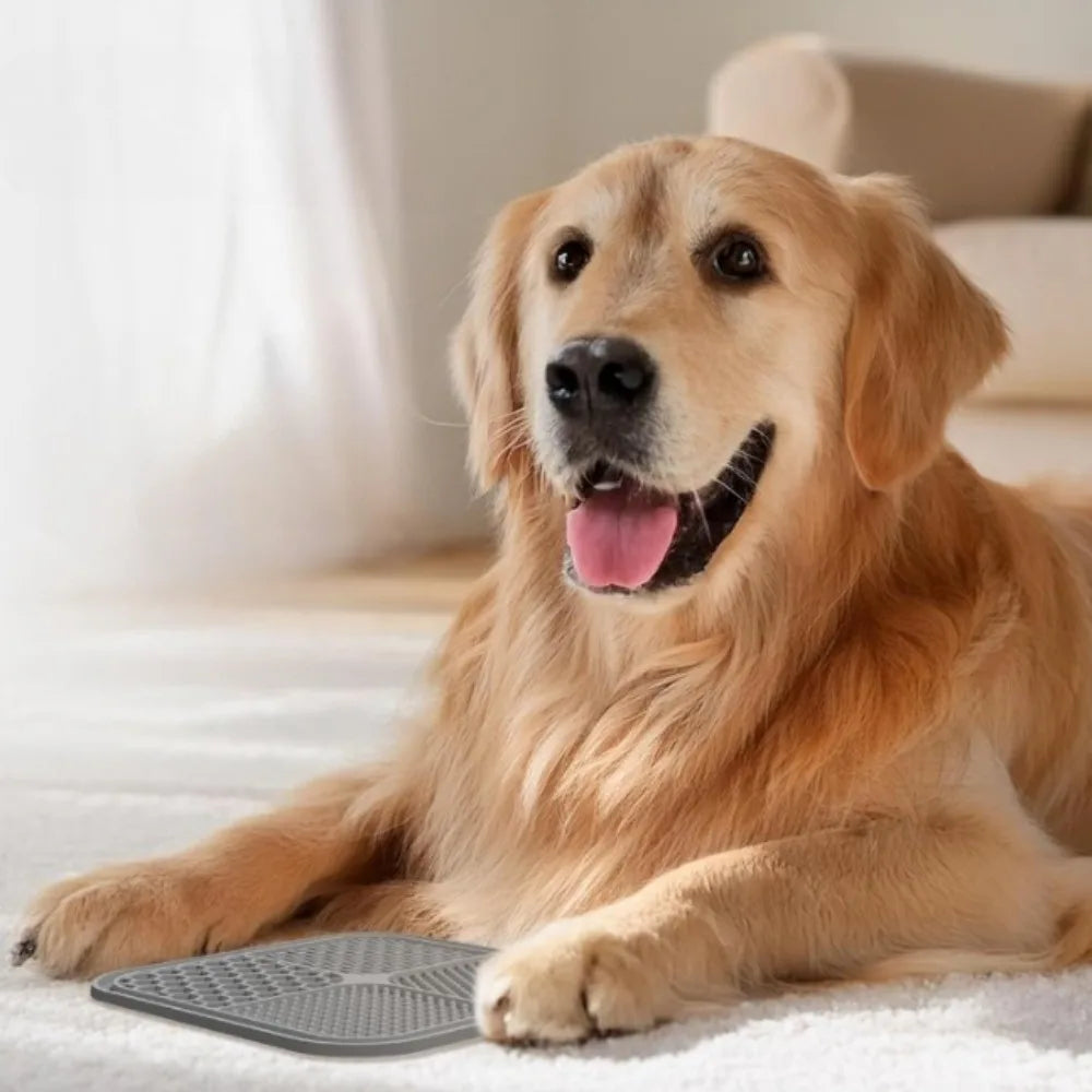 Dog Silicone Licking Mat with Suction Cups – Slow Feeder Pad Slow Feeder Mat Nixie