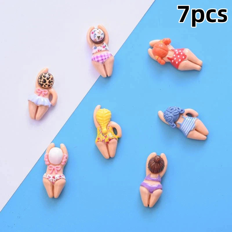 Mini Bikini Girl Resin Figurines 7/14pcs – DIY Craft Decor Resin Craft Figurines Nixie B7