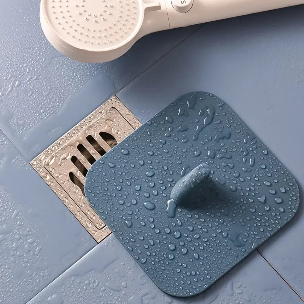 Silicone Floor Drain Deodorant Pad – Anti-Odor Sewer Cover Floor Drain Cover Nixie Blue