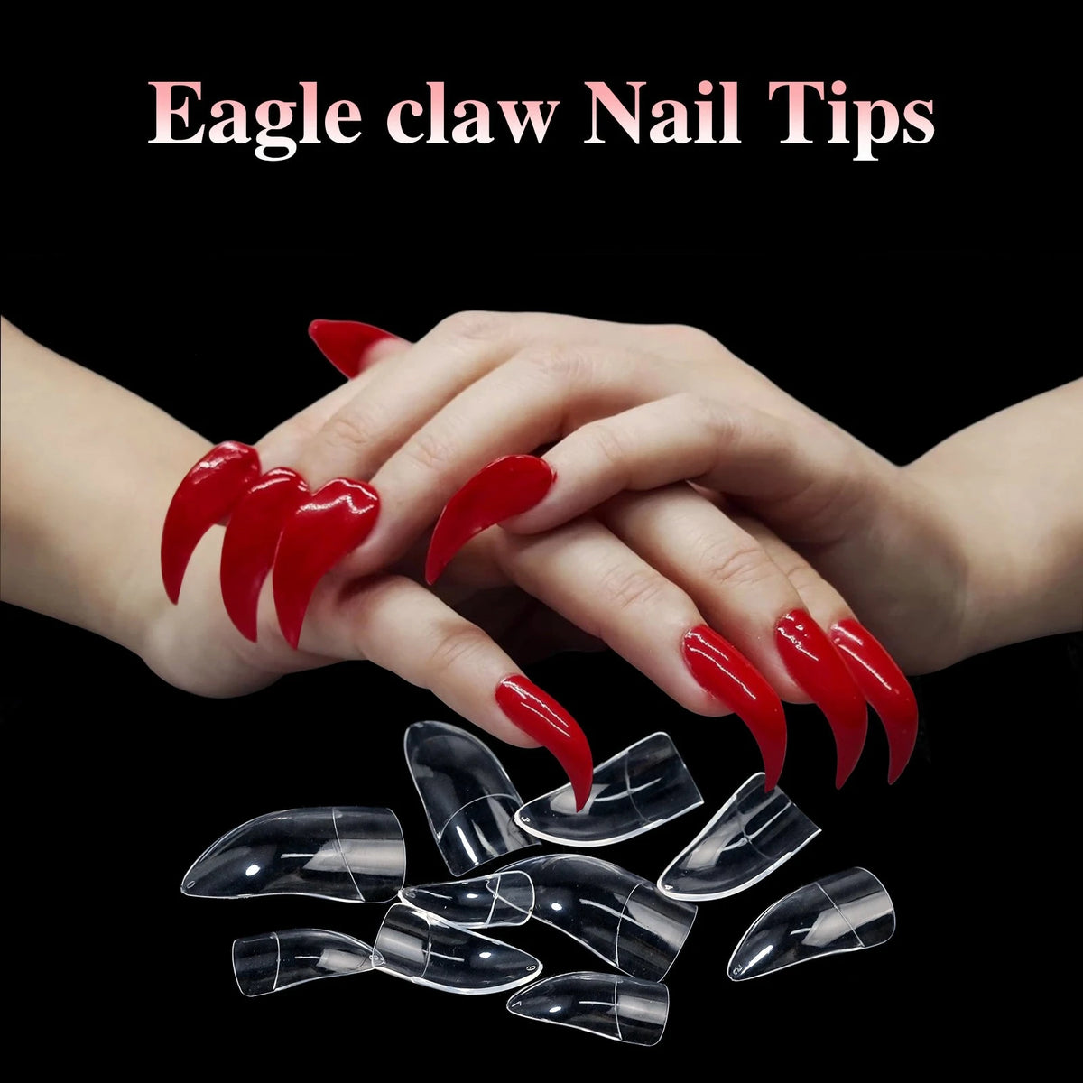 100Pcs Y2K Acrylic False Nail Tips Set – DIY Nail Art for Women