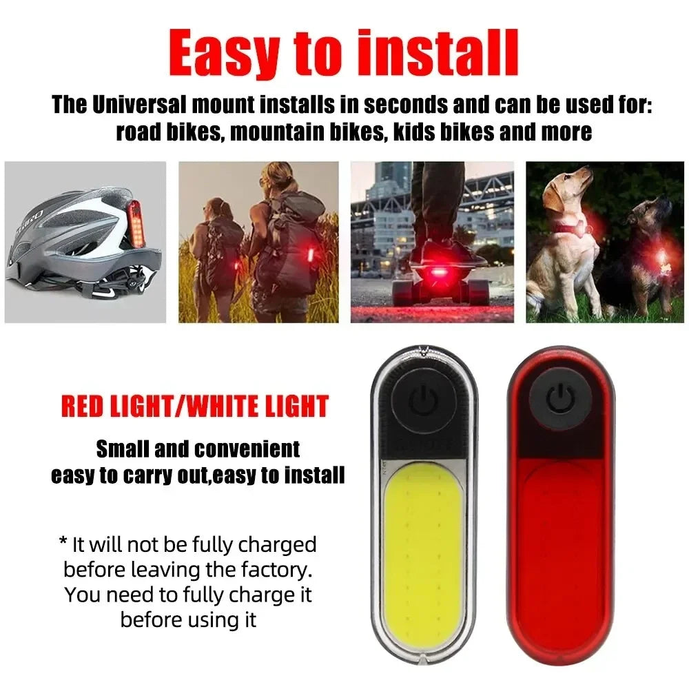 LED Rechargeable Bike Rear Tail Light – MTB & Road Cycling Bicycle Tail Light Nixie