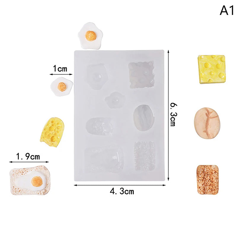 Mini Silicone Mold for Clay Resin DIY Dollhouse Miniatures Silicone Craft Mold Nixie A1