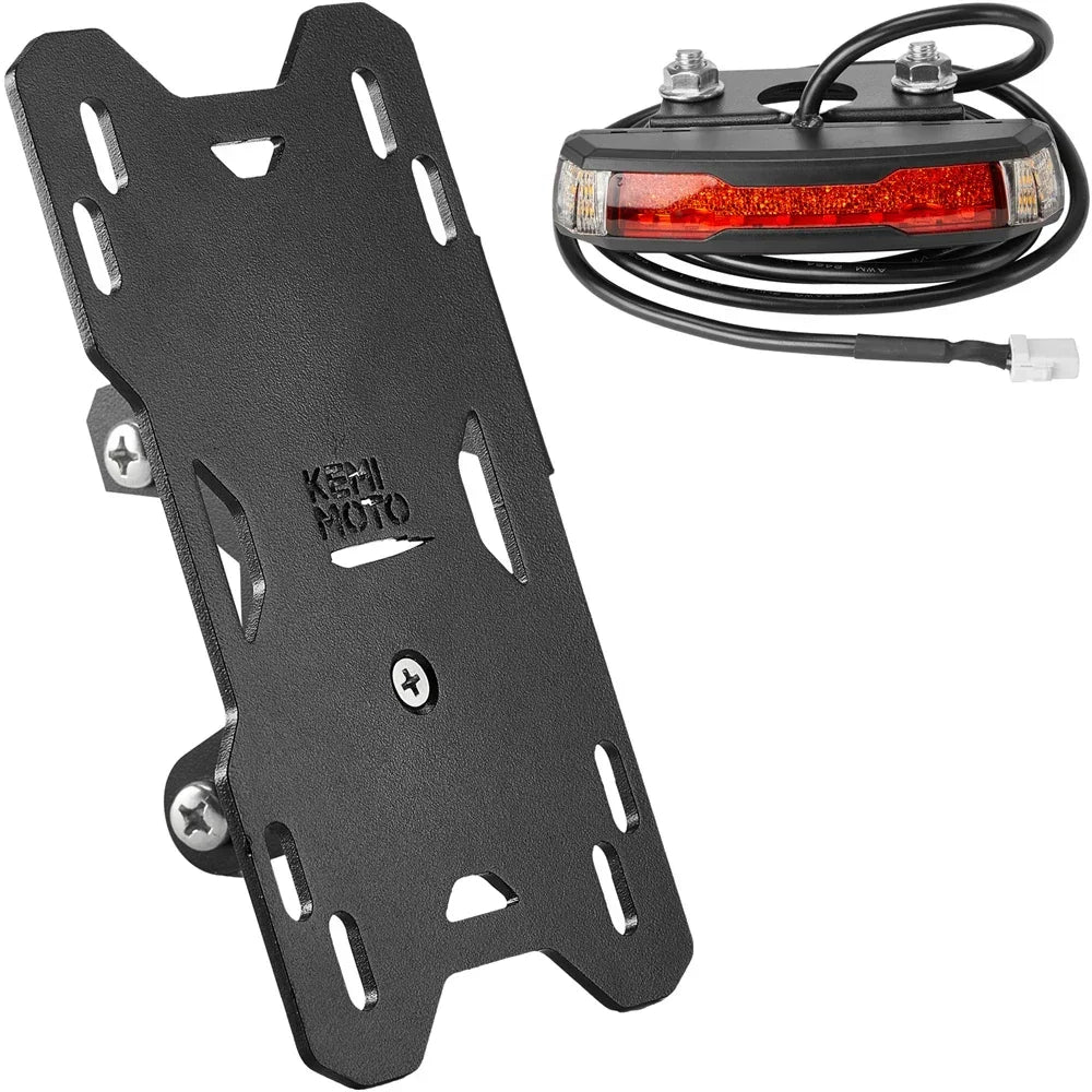 Side Mount License Plate Holder LED Light – Sportster S RH1250 Motorcycle License Bracket Nixie Black