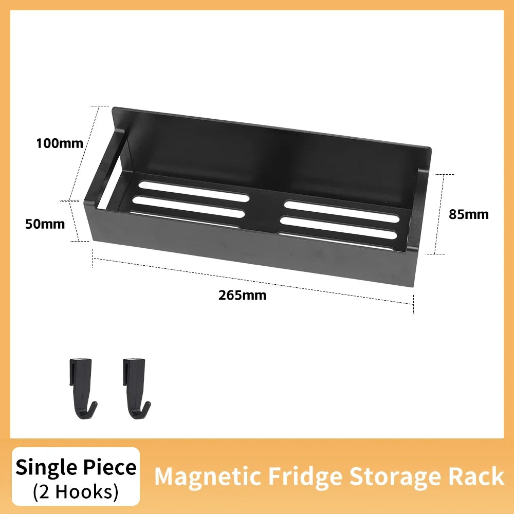 Magnetic Spice Rack Organizer – Fridge, Oven & Air Fryer Magnetic Spice Rack Nixie BK 1 SET