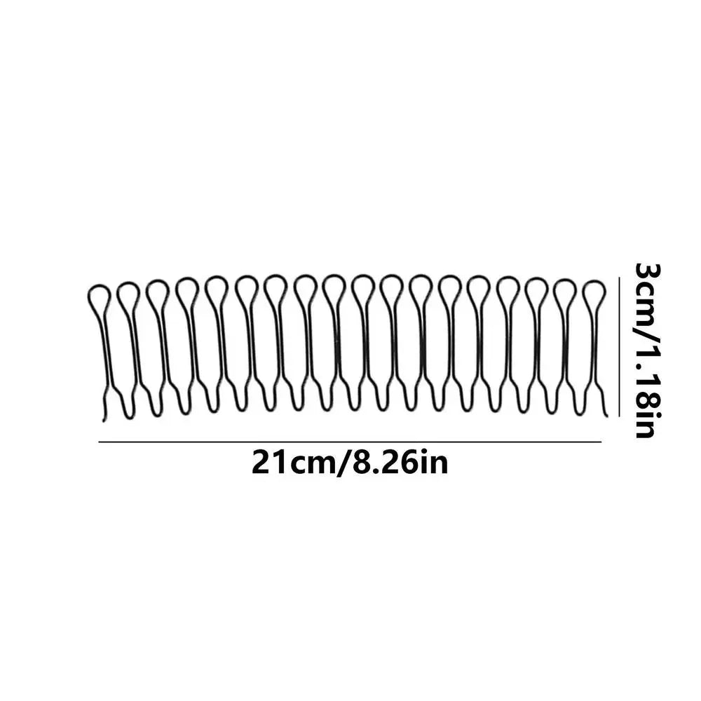 Women's Invisible Bangs Hair Clip – Bendable U-Shape Comb Hair Clip Comb Nixie C