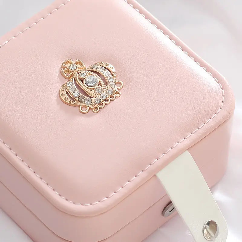 Double Layer PU Leather Jewelry Box with Mirror | Nixie