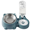 2-in-1 Pet Feeding Bowl & Auto Water Dispenser – BPA-Free Pet Feeding Set Nixie Green