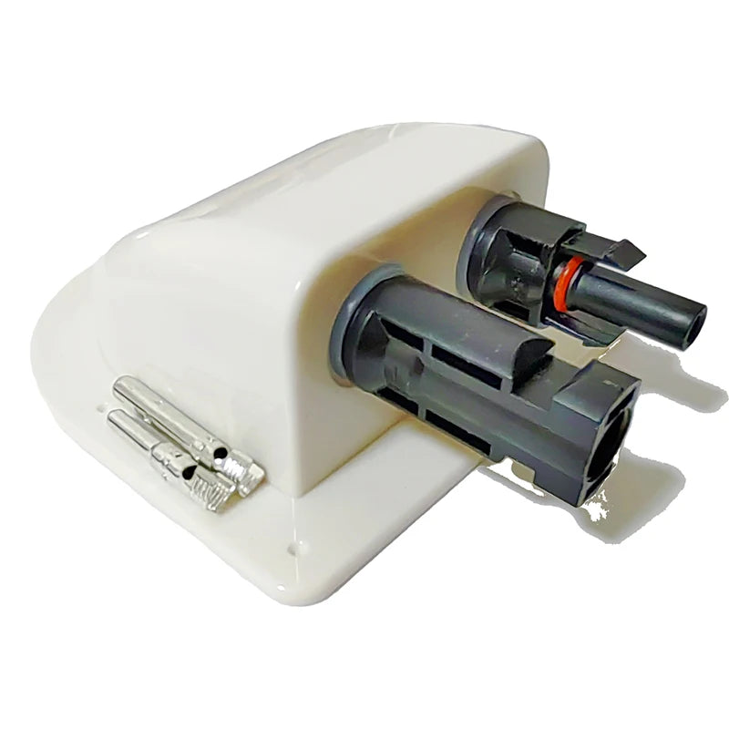 Solar Double Cable Entry Gland Waterproof Sealing Box – RV Caravan Cable Entry Gland Nixie white