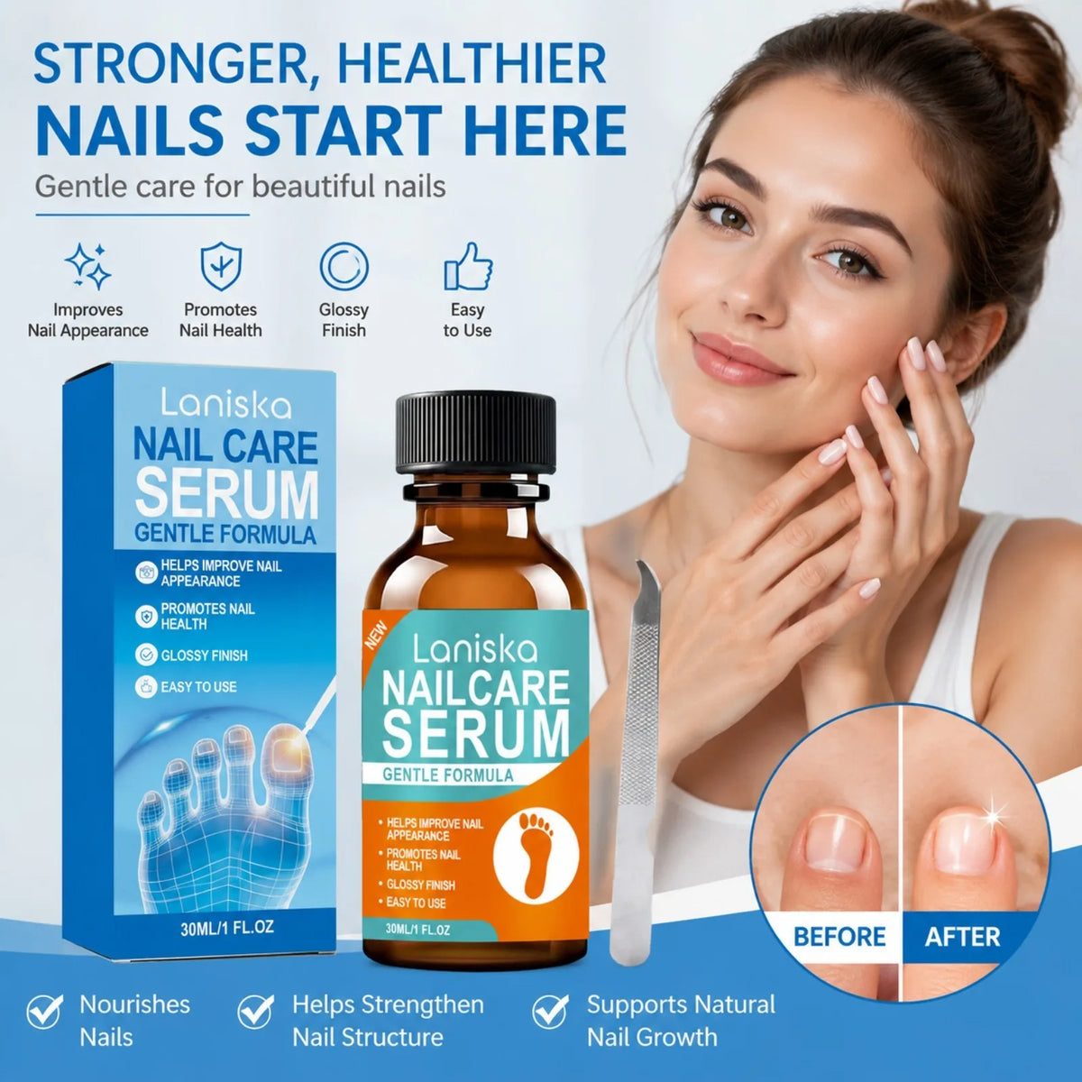 Nail Care Serum – Nourishing Nail Essence for Smooth Nails Nail Care Serum Nixie