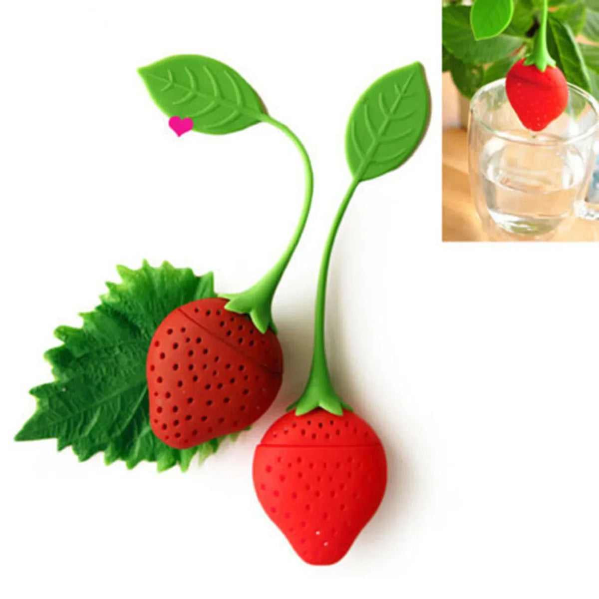 Silicone Loose Leaf Tea Infuser Strainer & Herbal Filter
