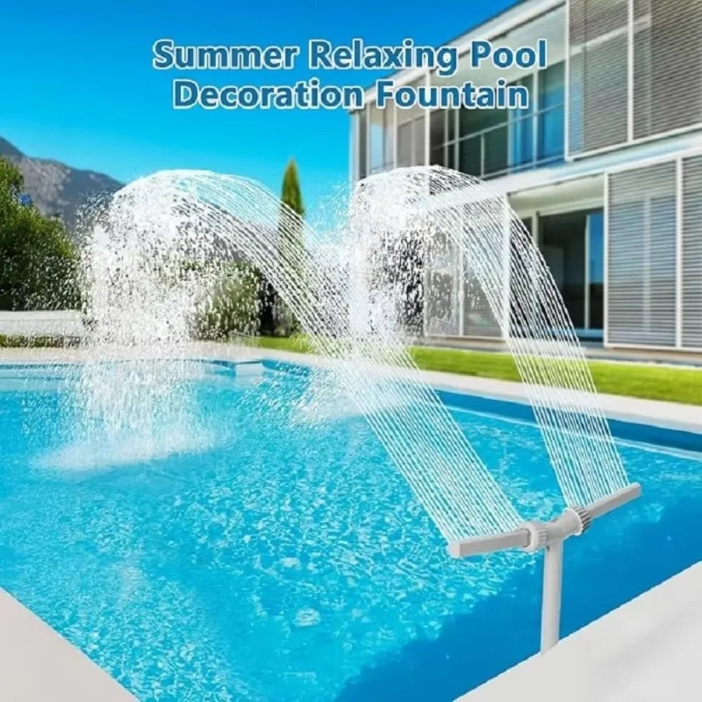 Adjustable Dual Spray Pool Fountain Nozzle | Rotatable Sprayer Pool Fountain Nozzle Nixie