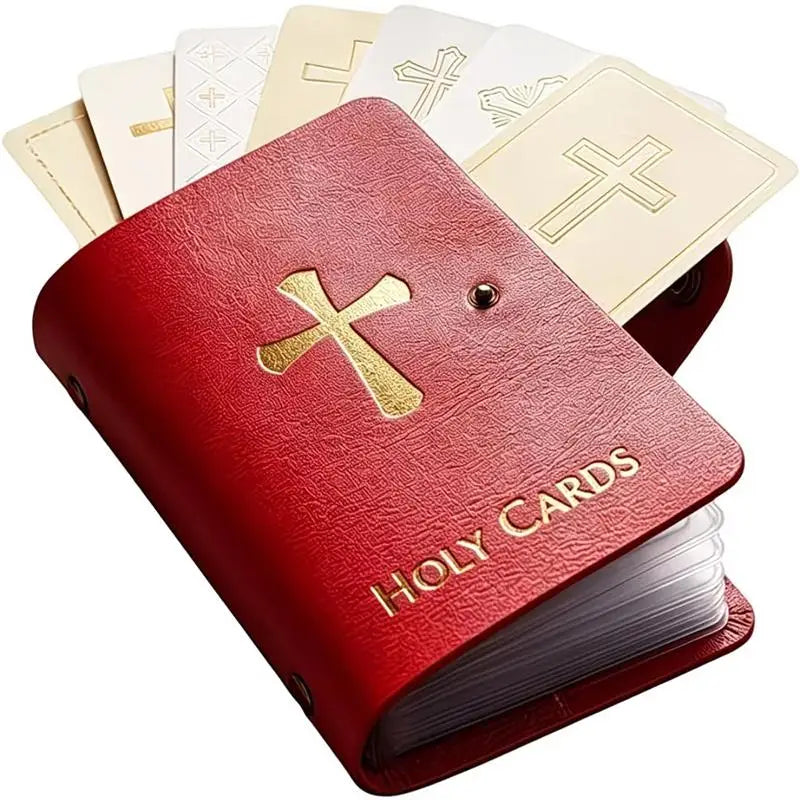 Leather Holy Card Holder Pocket Prayer Card Organizer Card Holder Organizer Nixie