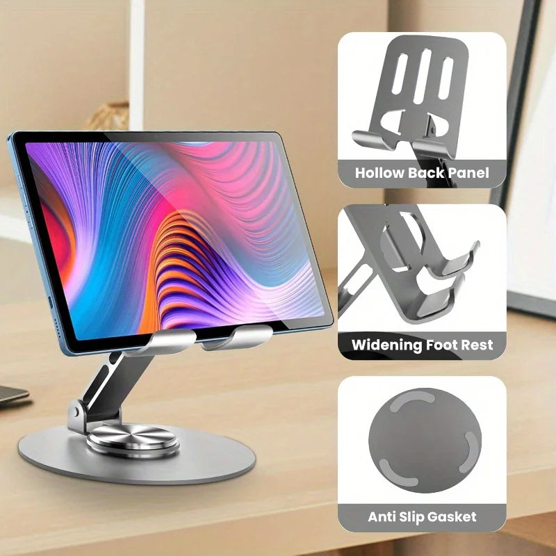 360° Rotating Aluminum Phone Stand – Foldable Universal Holder Phone Stand Nixie
