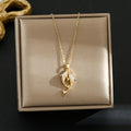 Dolphin Pendant Necklace Women – Sparkling Zircon Copper Chain Pendant Necklace Nixie XL1779-53 40cm