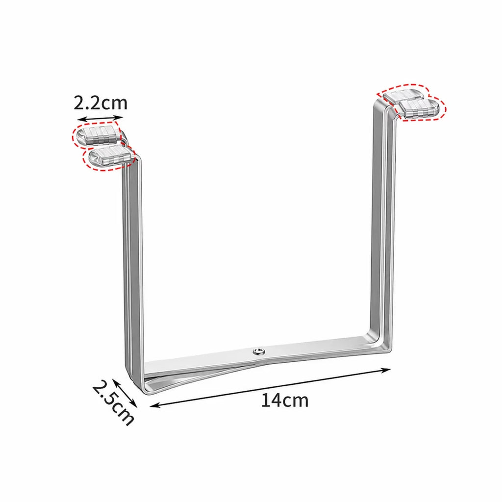 Foldable Stainless Steel Garbage Bag Rack – Kitchen Counter