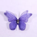 50Pcs 3D Organza Butterfly Appliques – Colorful Mesh Patches Fabric Appliques Nixie Purple