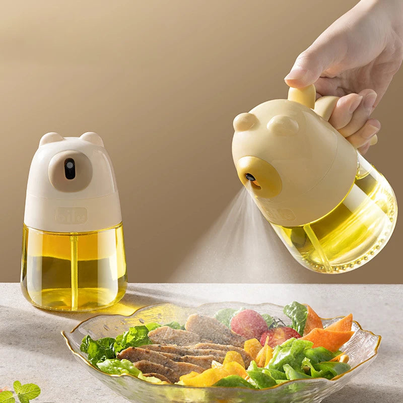 Glass Press-Spray Oil Dispenser Bottle – BBQ, Baking & Kitchen Oil Spray Dispenser Nixie
