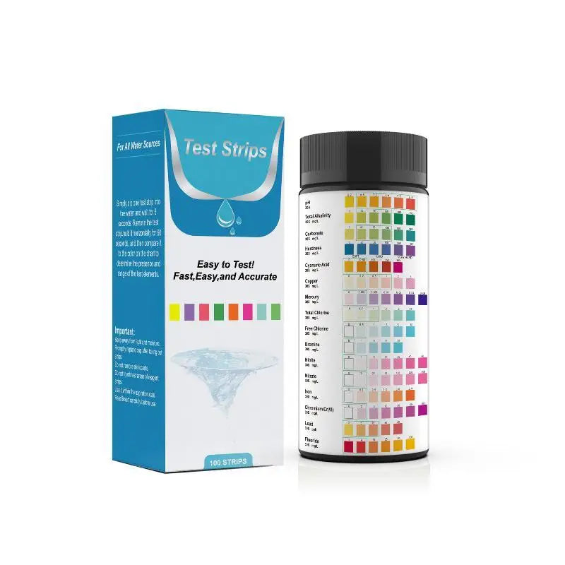 16-in-1 Aquarium Water Test Strips 50/100Pcs | pH & More Water Test Strips Nixie