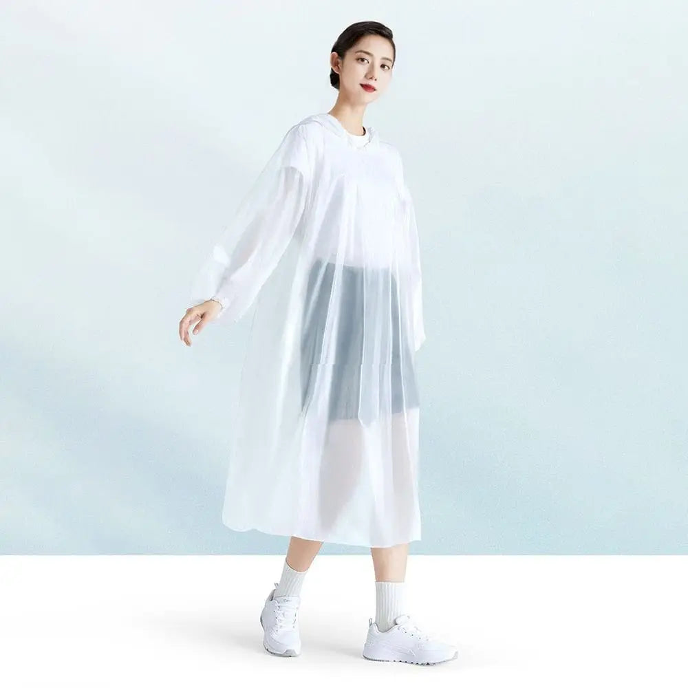 Disposable Hooded Raincoat – Unisex Waterproof Emergency Cover Disposable Raincoat Nixie