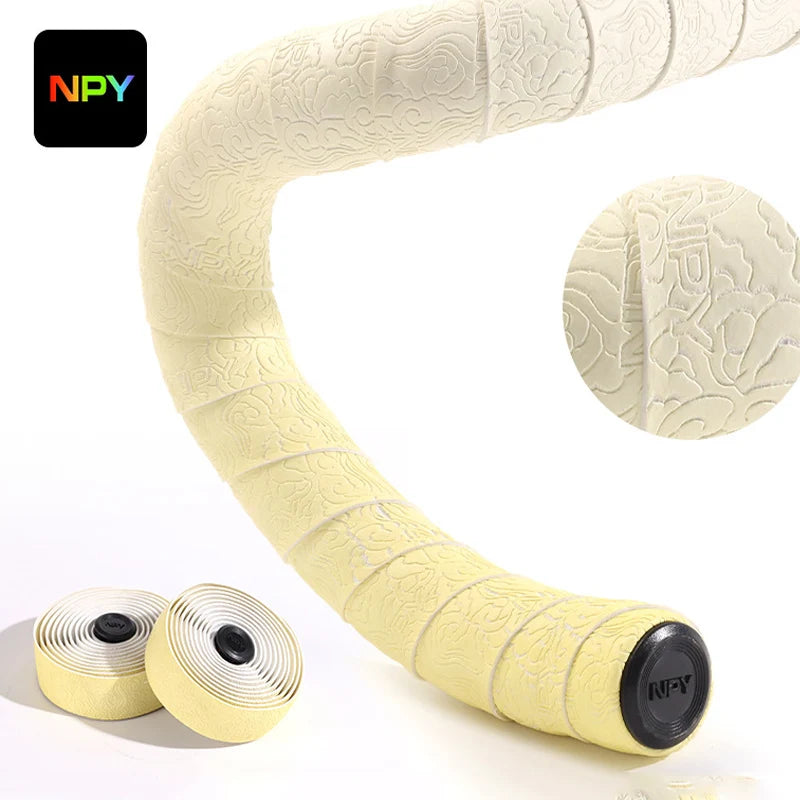 Gradient Road Bike Handlebar Tape – Anti-Slip PU+EVA Bar Wrap Bike Handlebar Tape Nixie YELLOW