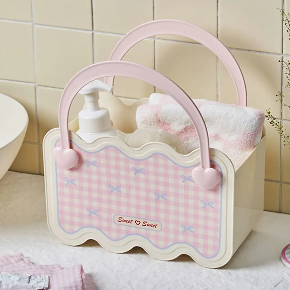 Heart Shaped Stackable Shower Basket Bathroom Organizer Shower Storage Basket Nixie