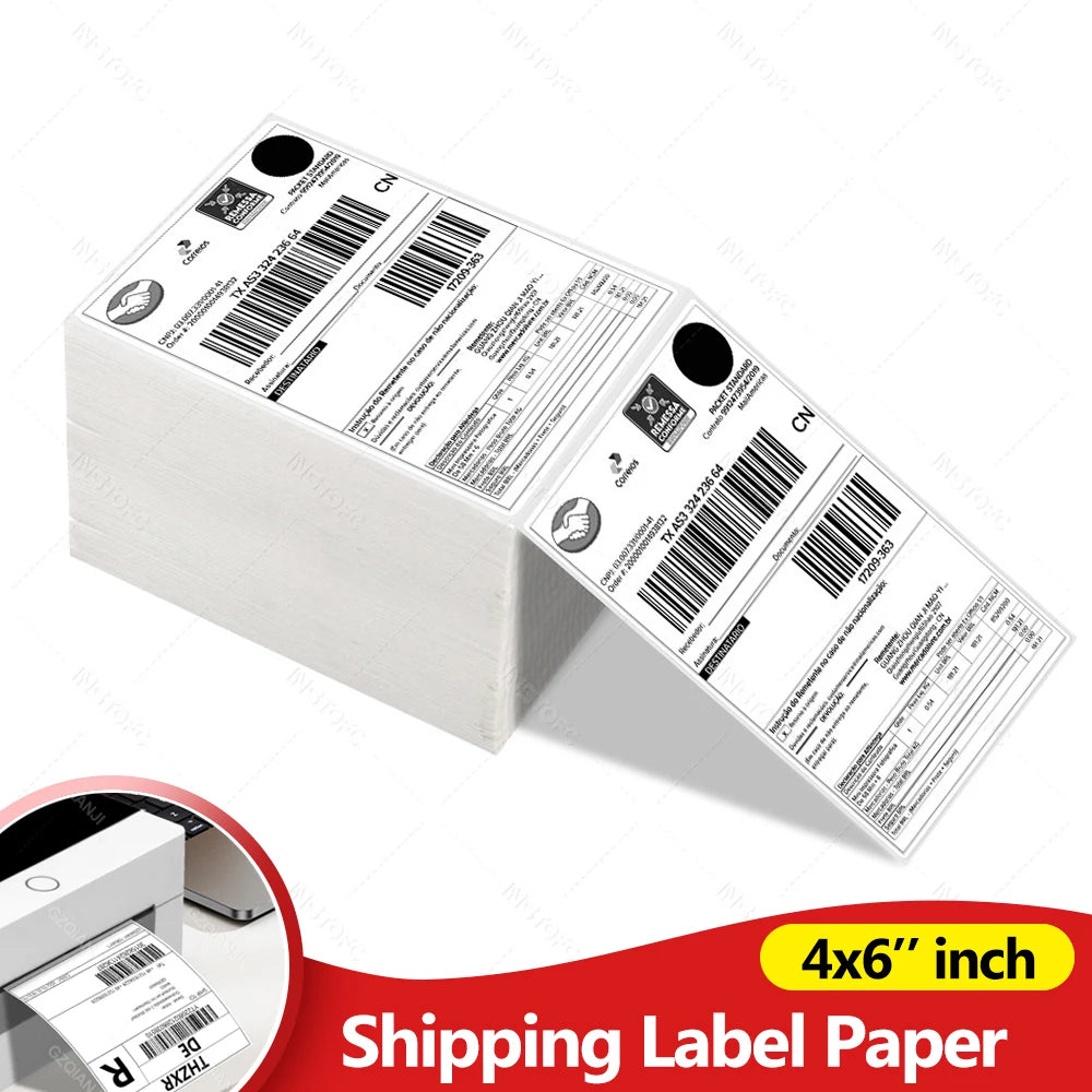 4x6" Direct Thermal Shipping Labels 500-Pack | Waterproof Thermal Shipping Labels Nixie