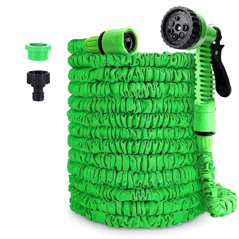 Expandable Garden Hose 25–200FT with High-Pressure Spray Gun Expandable Garden Hose Nixie green 200ft