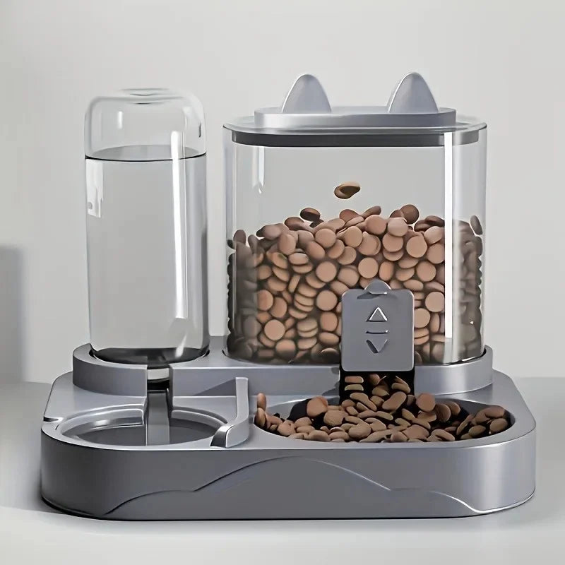 2-in-1 Automatic Cat Feeder – Dry, Wet & Water Separation Automatic Pet Feeder Nixie