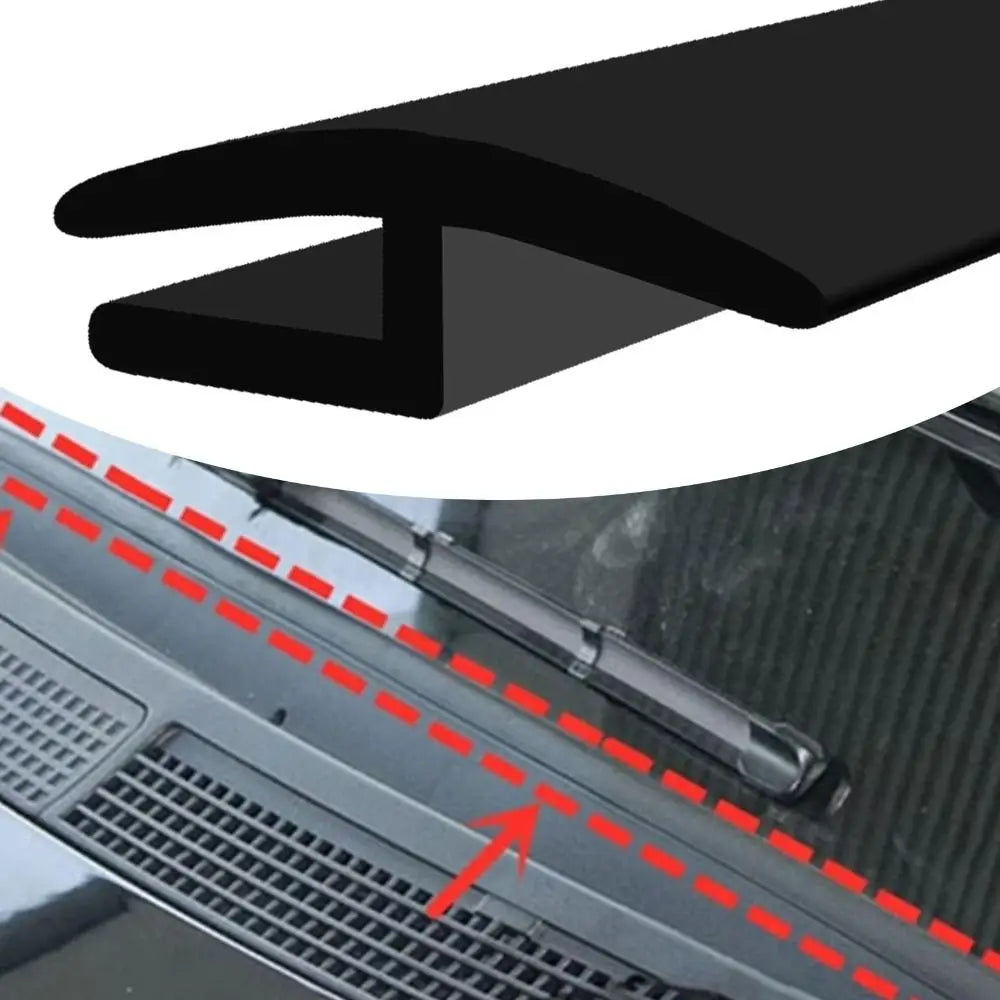 1.7M H-Shape Car Windshield Rubber Seal Strip – All Weather Windshield Seal Strip Nixie