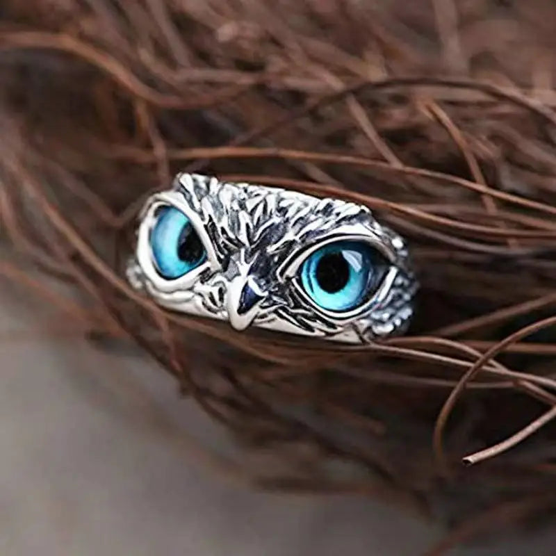 Vintage Adjustable Owl Ring – Unisex Hip Hop Fashion Jewelry Fashion Ring Nixie