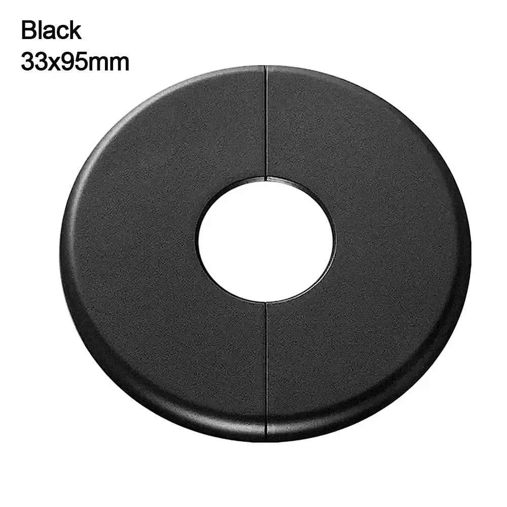 ABS Round Faucet Pipe Decorative Cover – White & Black Pipe Decorative Cover Nixie black-33x95mm