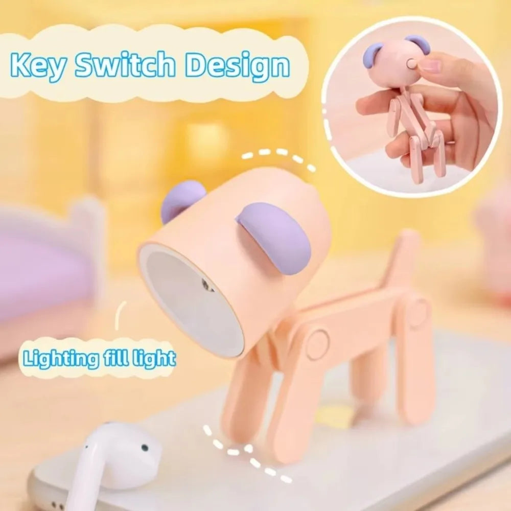 Cute Animal LED Mini Night Light Folding Lamp | Nixie