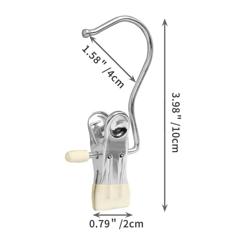 5-Pack Stainless Steel Clothespins with Hook – Laundry Clips Laundry Clothespins Nixie