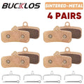 BUCKLOS Sintered-Metal Disc Brake Pads – Shimano D02S/D03S Disc Brake Pads Nixie Sintered 4Pairs